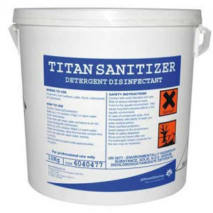 TITAN Sanitizer klór bázisú, por állagú, koncentrált fertőtlenítő tisztítószer 10 kg