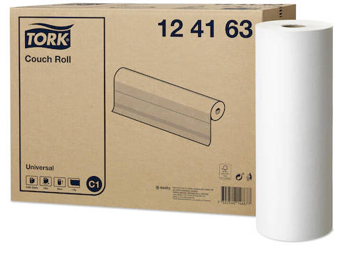 Tork C1 vizsgálóasztal terítő 1 rétegű, fehér, 49,5 cm széles, 2 tekercs/karton