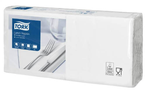 Tork fehér Lunch szalvéta 200 db/csomag