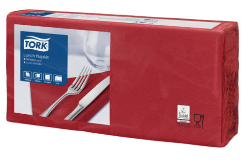 Tork bordó Lunch szalvéta 200 db/csomag