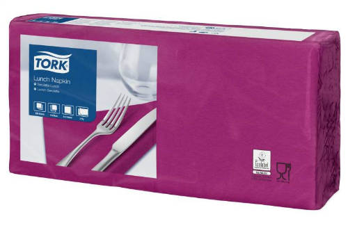 Tork bíbor Lunch szalvéta 200 db/csomag
