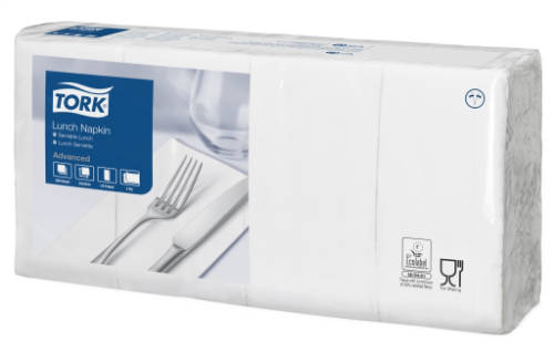 Tork fehér Lunch szalvéta 1/8 hajt. 200 db/csomag