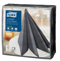 Tork Linstyle antracit Dinner szalvéta 50 db/csomag
