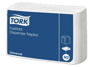 Tork fehér Fastfold N2 adagolós szalvéta 1 rétegű, fehér, 300 db/csomag