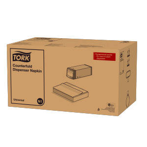 Tork Fehér Counterfold N1 adagolós szalvéta 1 rétegű, fehér, 24x300 lap/karton