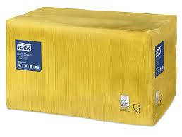Tork sárga Lunch szalvéta 1 rétegű 1/4 hajtogatott 33x32 cm 500 db/csomag