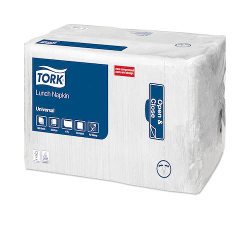Tork fehér Lunch szalvéta 1 rétegű 500 db/csomag (régi cikkszám: 10300)