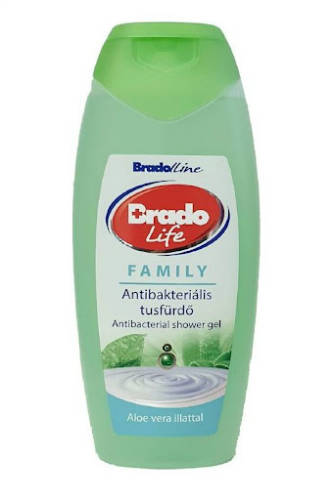 Bradolife antibakteriális tusfürdő sensitive zöld tea illat 400 ml KIFUTÓ TERMÉK!