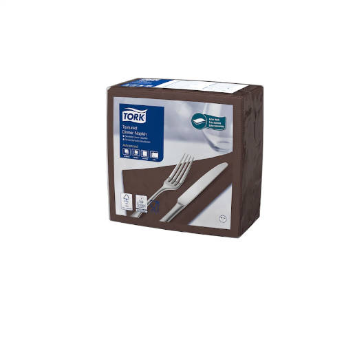 Tork Textured barna 39,5x39 cm Dinner szalvéta 50 db/csomag
