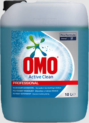 OMO Professional Active Clean Liquid folyékony mosószer fehér textilekhez 10 l