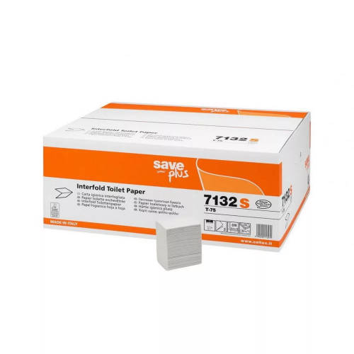 Celtex Save Plus hajtogatott toalettpapír recy, 2 rétegű, 11x18 cm, 36x250 lap/karton