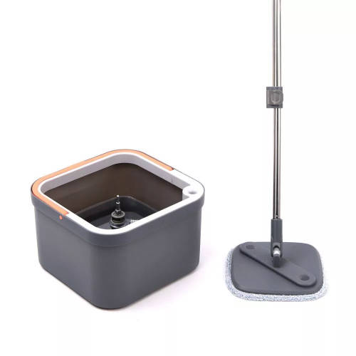 Spin Mop forgófejes felmosó szett LAPOS MOPPAL (vödör+nyél+facsaró+2 mop)