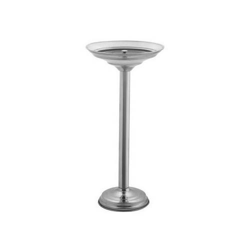 Rozsdamentes acél hamutartó, padlón álló, 65 cm, fényes