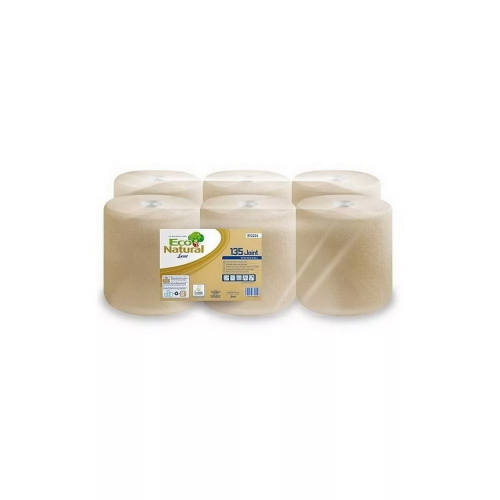 Lucart ECO Natural tekercses kéztörlő 2 rétegű, 135 méter (450 lap)/tekercs  6 tekercs/karton