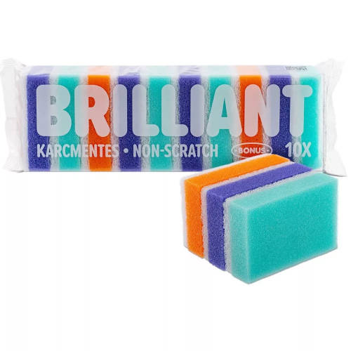 Bonus Brilliant mosogatószivacs 10 db/csomag