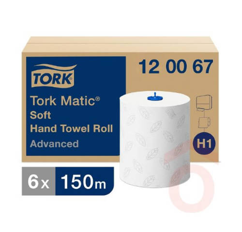 Tork kéztörlő tekercses Advanced fehér, 2 rétegű, 6x150 méter/karton (régi cikkszám: 290067)
