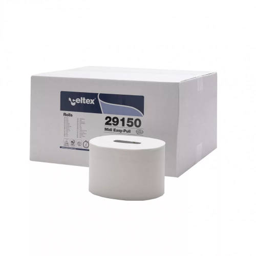 Celtex Midi Easy Pull belsőmagos toalettpapír 2 rétegű 100% cell, fehér, 12x150 méter/karton